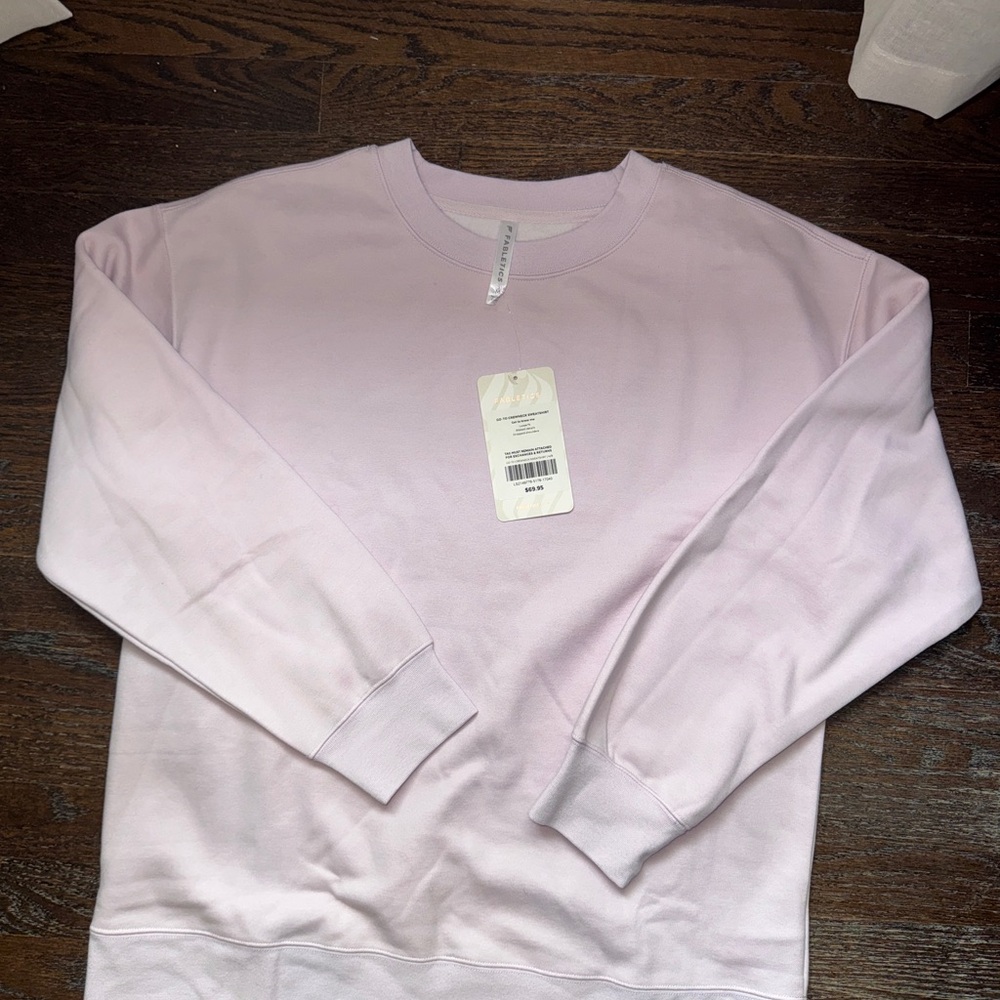 Fabletics Crewneck Sweater in Light Pink/purple
